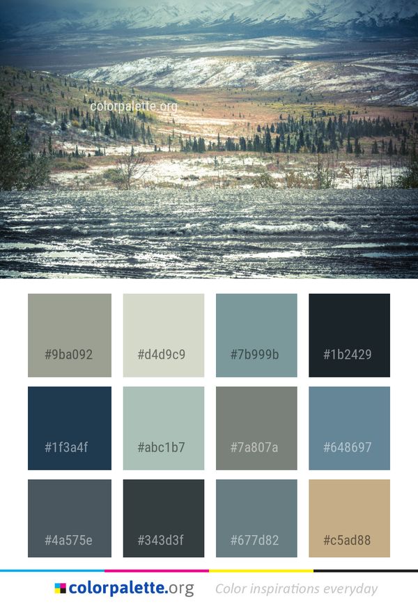Wilderness Sky Water Color Palette