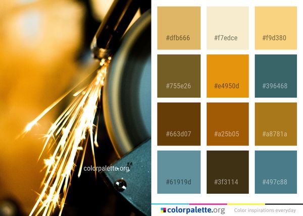 Yellow Close Up Light Color Palette