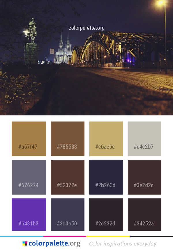 Night Landmark Sky Color Palette