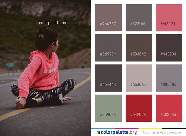 Red Photograph Pink Color Palette