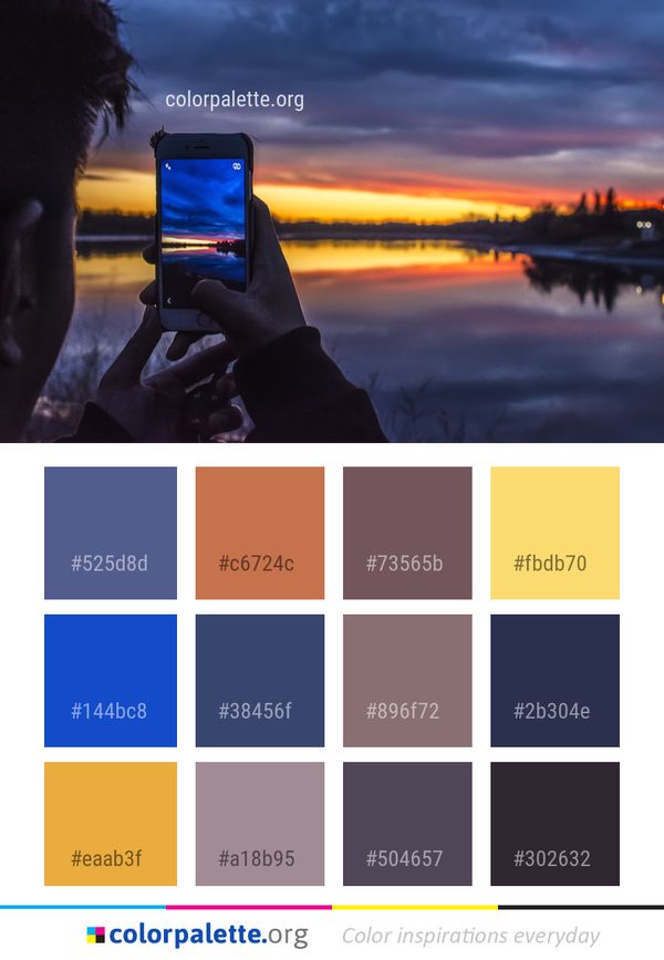 Reflection Sky Water Color Palette