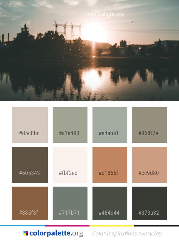 Reflection Water Sky Color Palette