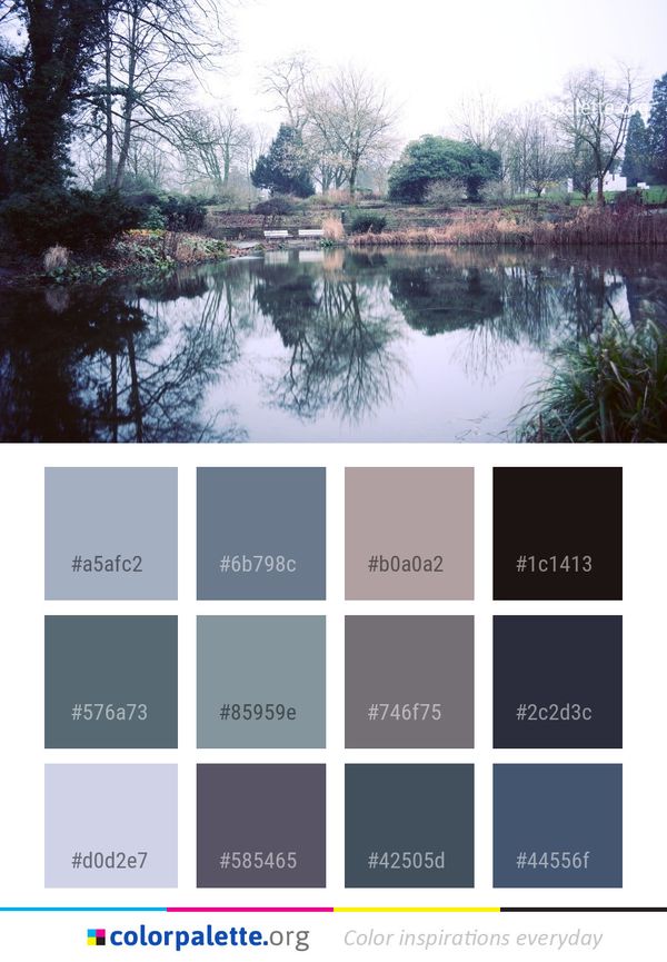 Reflection Waterway Water Color Palette