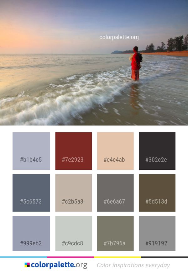 Sea Shore Body Of Water Color Palette