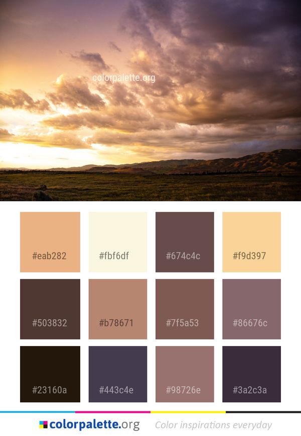 Sky Cloud Horizon Color Palette