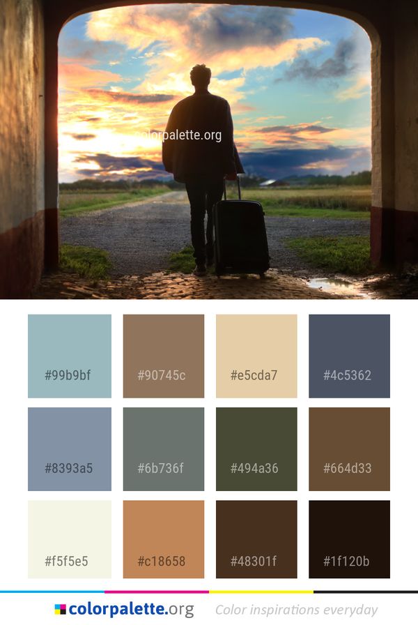 Sky Cloud Standing Color Palette