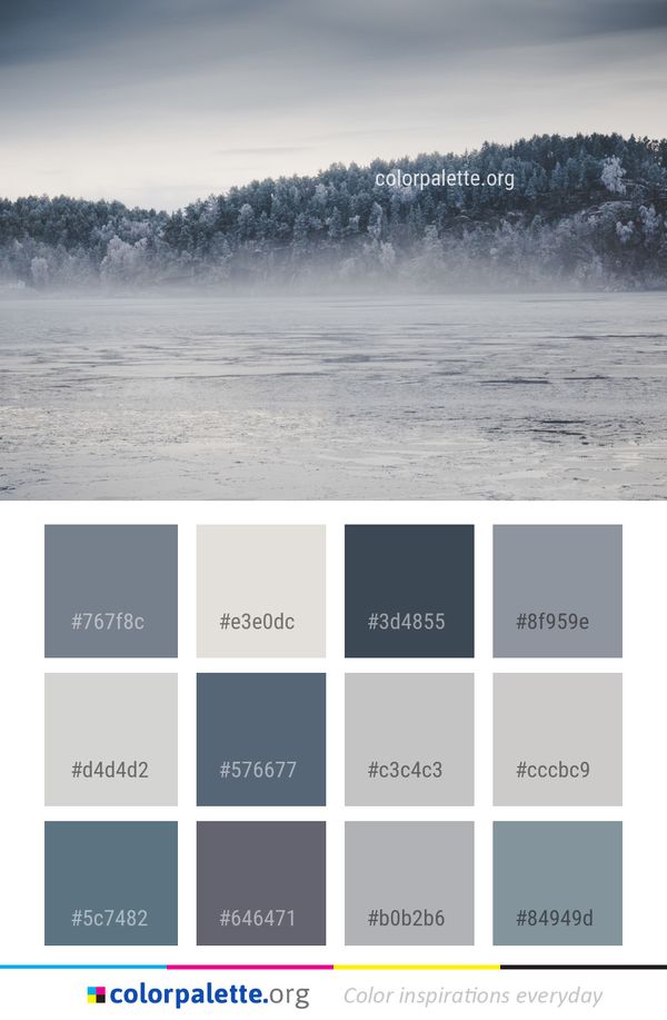Sky Water Freezing Color Palette