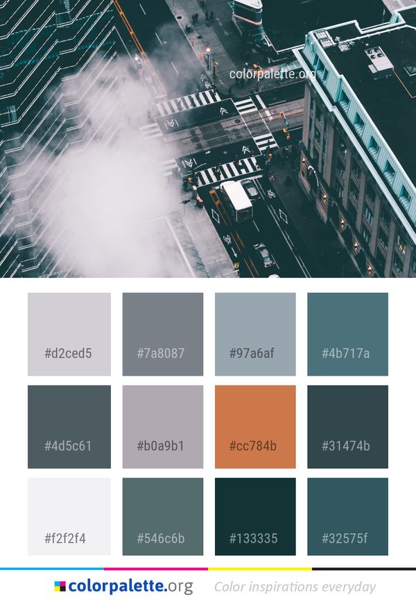 Urban Area Technology Metropolitan Color Palette