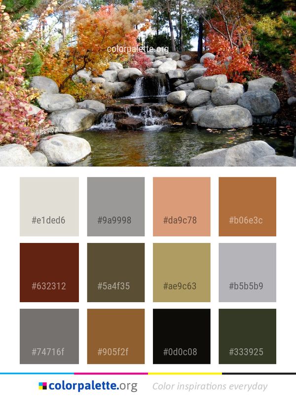 Water Nature Leaf Color Palette