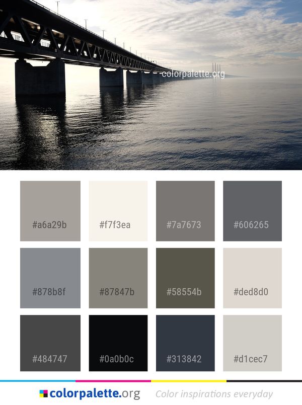 Bridge Sky Water Color Palette
