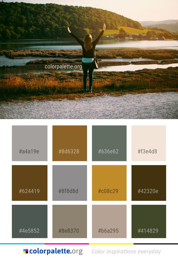 Nature Water Reflection Color Palette