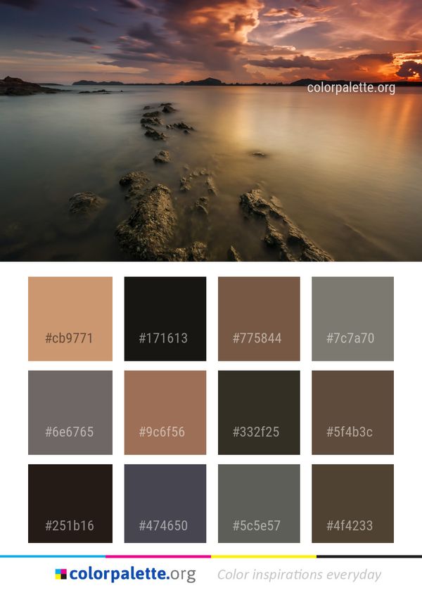 Reflection Sky Water Color Palette