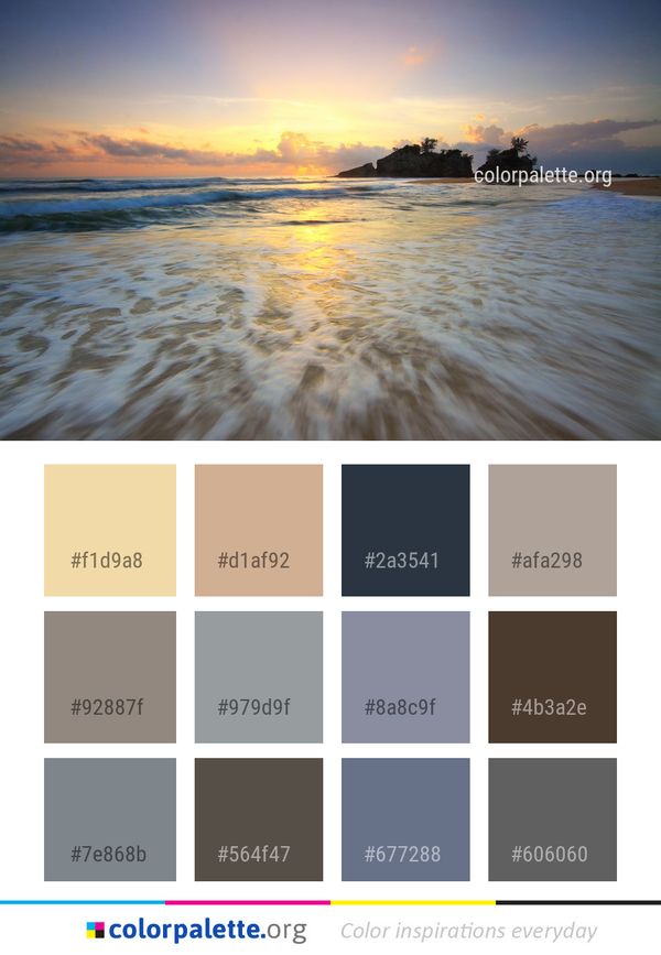 Sea Body Of Water Horizon Color Palette