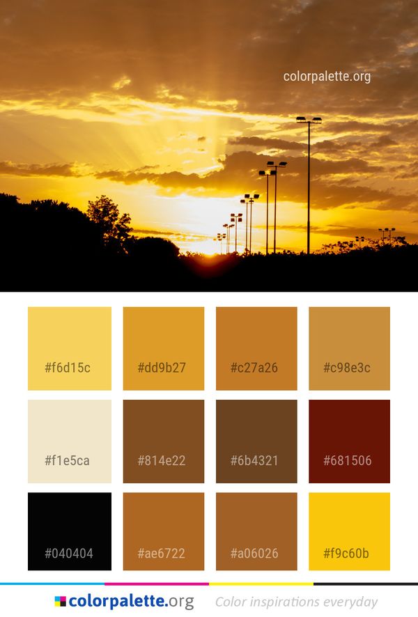 Sky Afterglow Sunset Color Palette