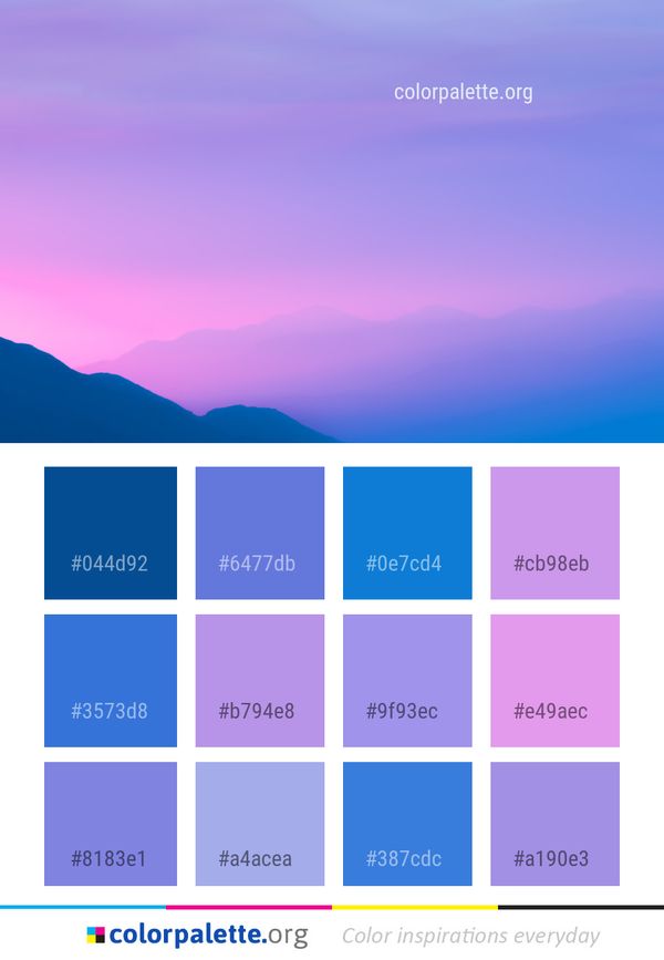 Sky Atmosphere Horizon Color Palette