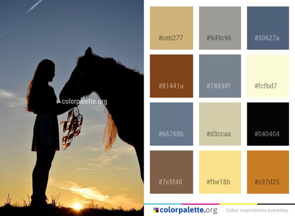 Sky Horse Like Mammal Color Palette
