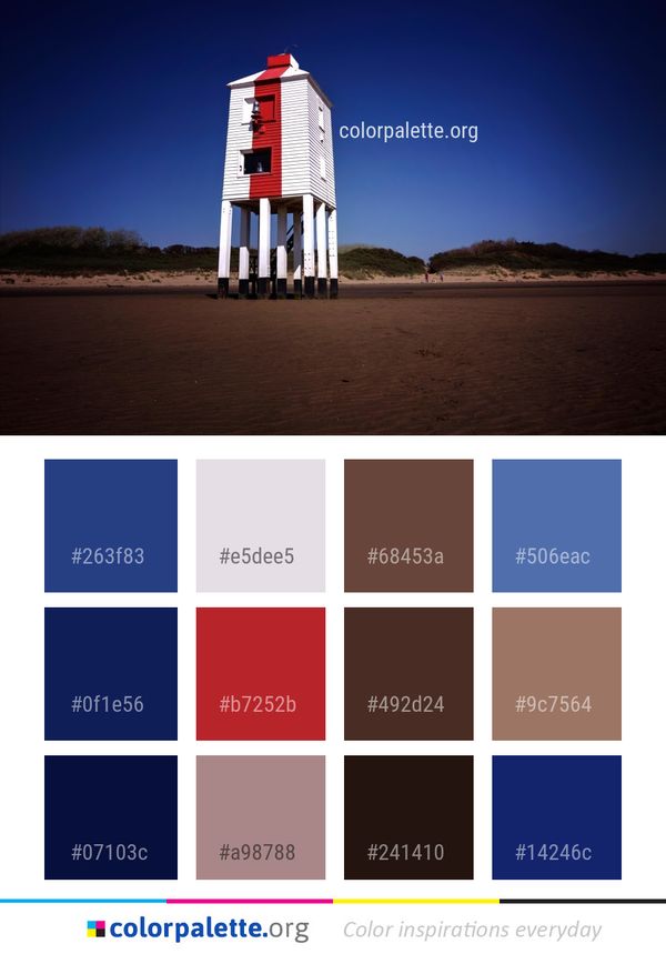 Tower Sky Landmark Color Palette