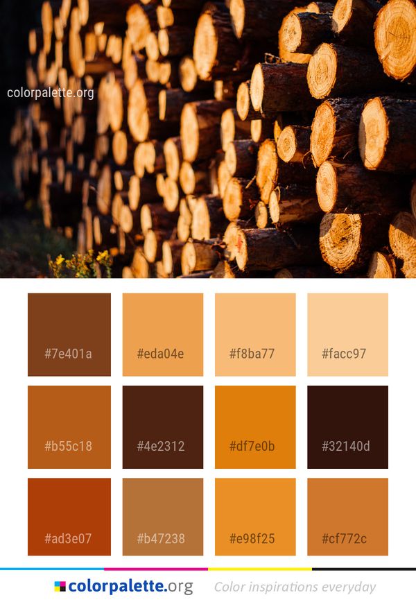 Wood Computer Wallpaper Color Palette