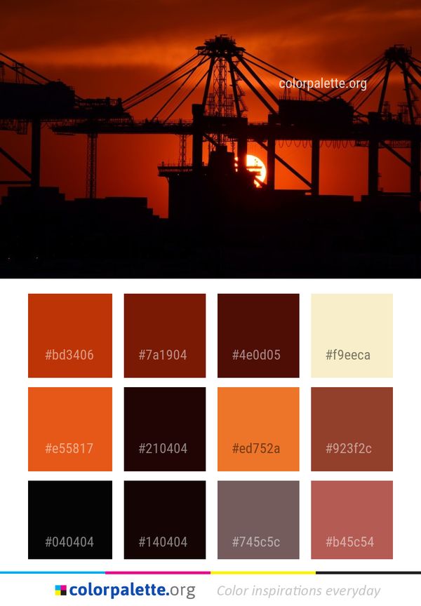 Sky Sunset Evening Color Palette