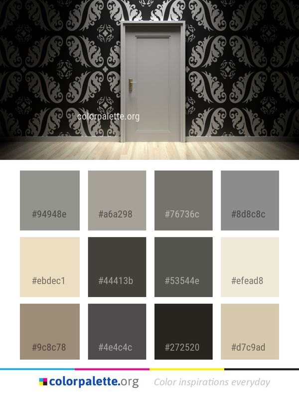 Black Wall And White Color Palette
