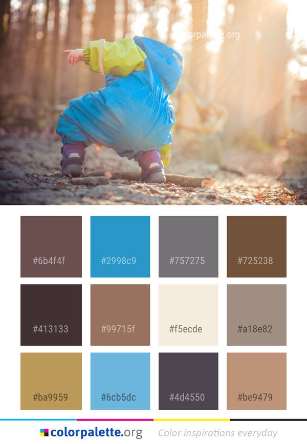 Blue Photograph Yellow Color Palette