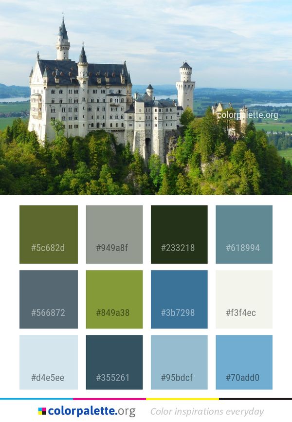 Ch??teau Castle Building Color Palette