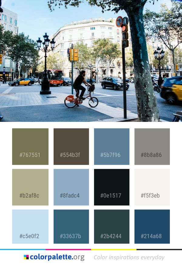 Land Vehicle Lane Urban Area Color Palette