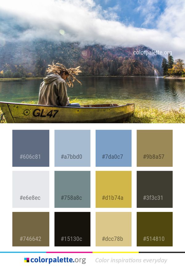 Nature Water Reflection Color Palette