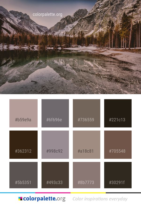 Reflection Nature Wilderness Color Palette