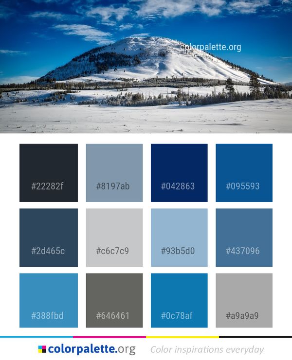 Sky Winter Snow Color Palette