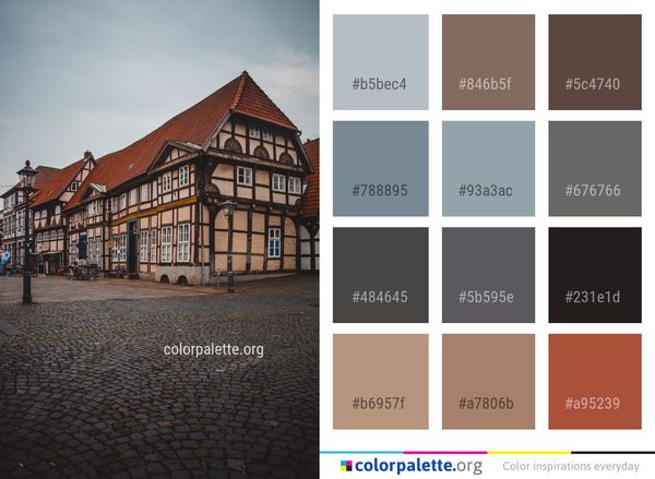 Town Sky Building Color Palette