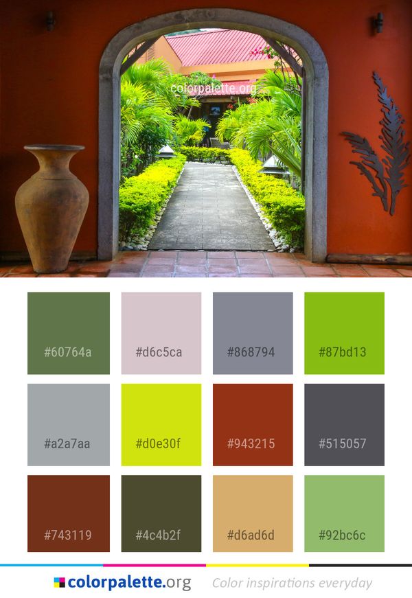 Architecture Arch Courtyard Color Palette