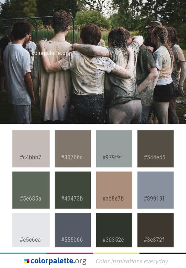 Social Group Tree Fun Color Palette