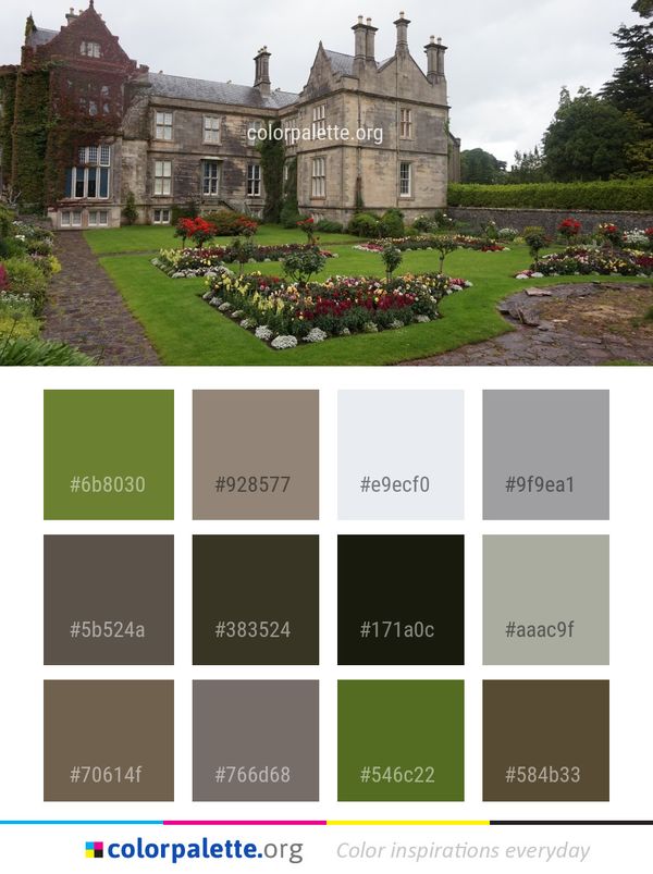 Stately Home Garden Estate Color Palette