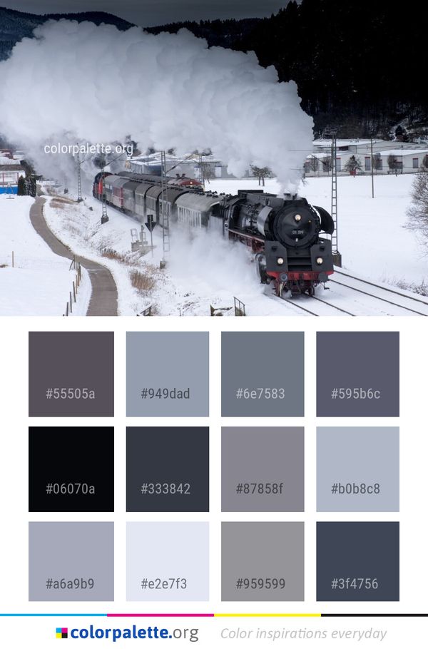 Transport Snow Rail Color Palette