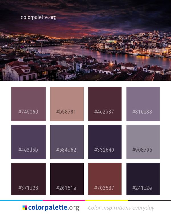 City Cityscape Sky Color Palette