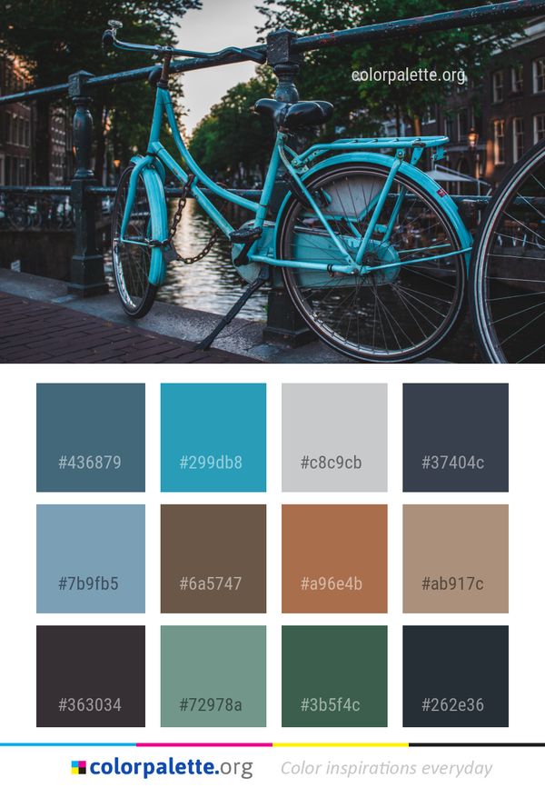 Land Vehicle Bicycle Road Color Palette