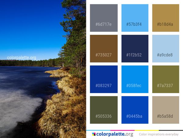 Nature Sky Water Color Palette