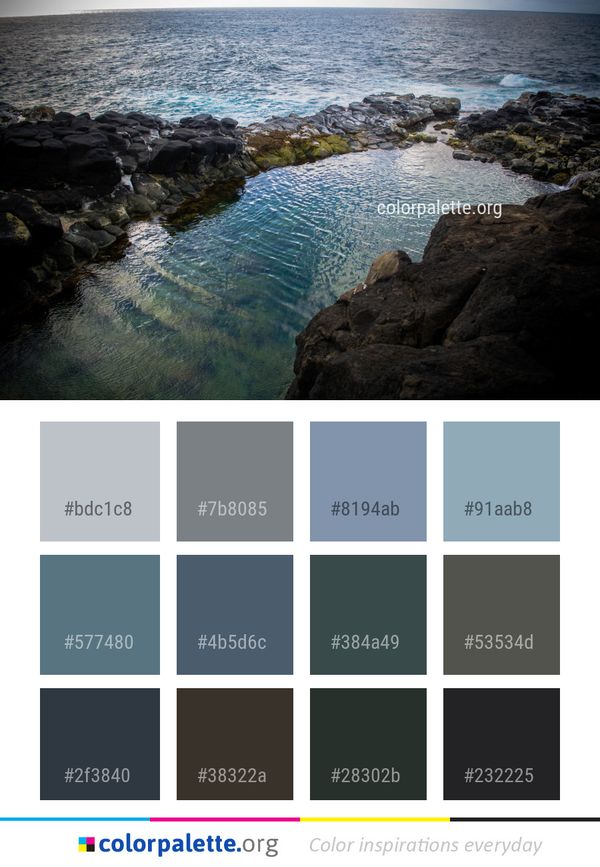 Sea Body Of Water Color Palette
