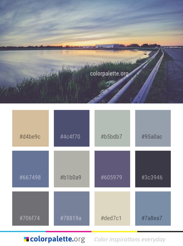 Sky Horizon Reflection Color Palette