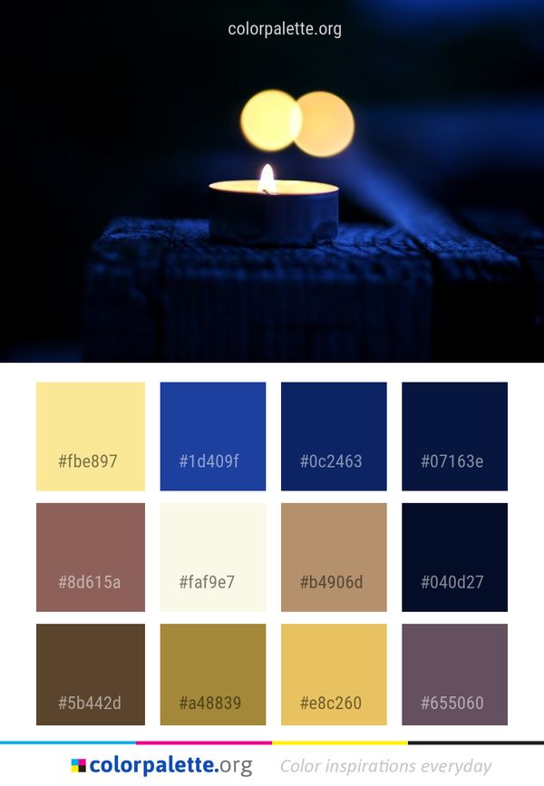 Candle Light Lighting Color Palette
