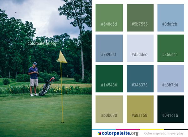 Green Nature Tree Color Palette