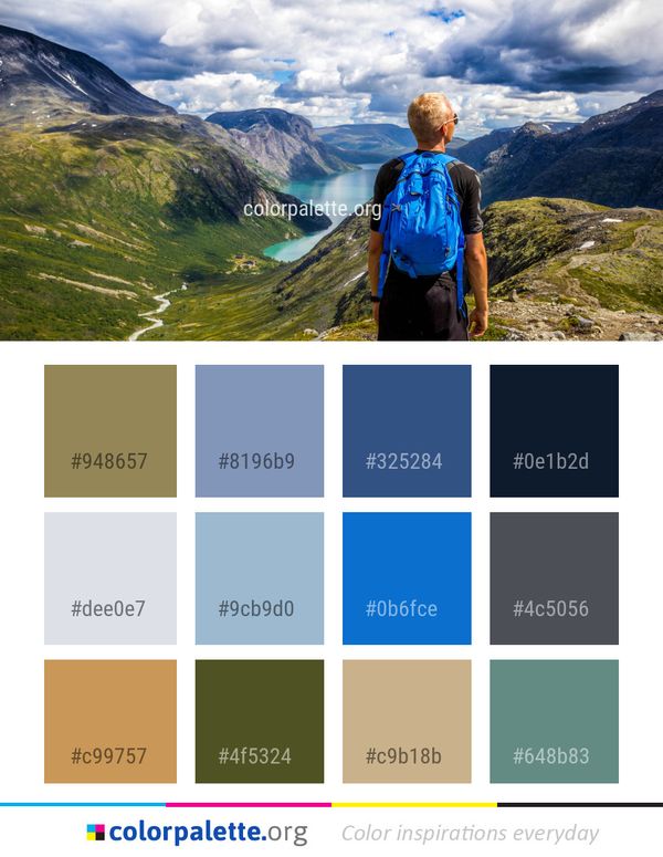Mountainous Landforms Nature Mountain Color Palette