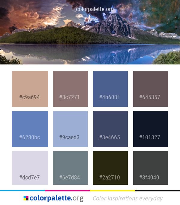 Nature Reflection Sky Color Palette
