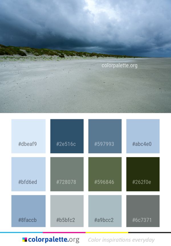 Sky Cloud Sea Color Palette