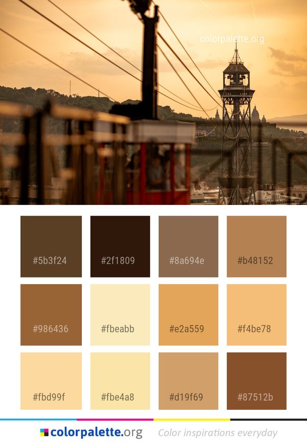 Sky Evening Sunset Color Palette