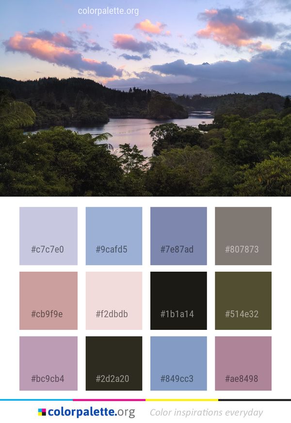 Sky Nature Loch Color Palette