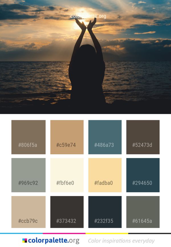 Sky Sea Horizon Color Palette