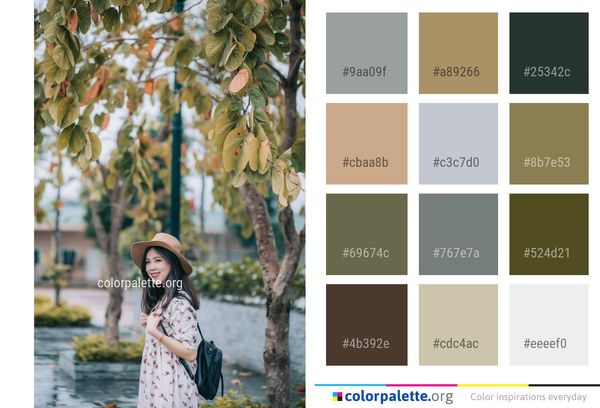 Tree Flora Girl Color Palette