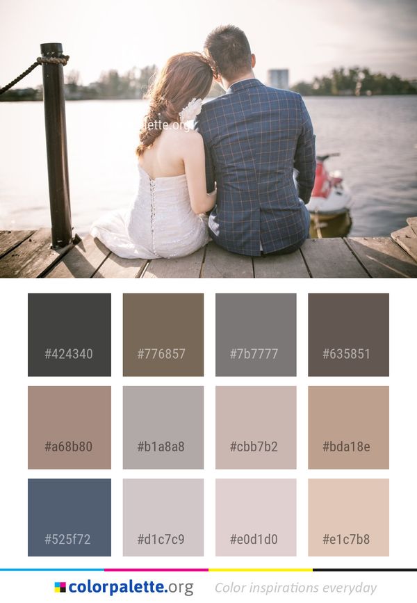 Photograph Bride Ceremony Color Palette